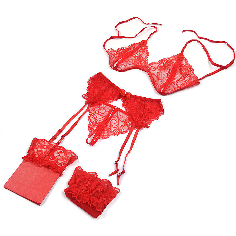 1 Set Women's Lace Lingerie, S - Sheer Bra Lace review and price