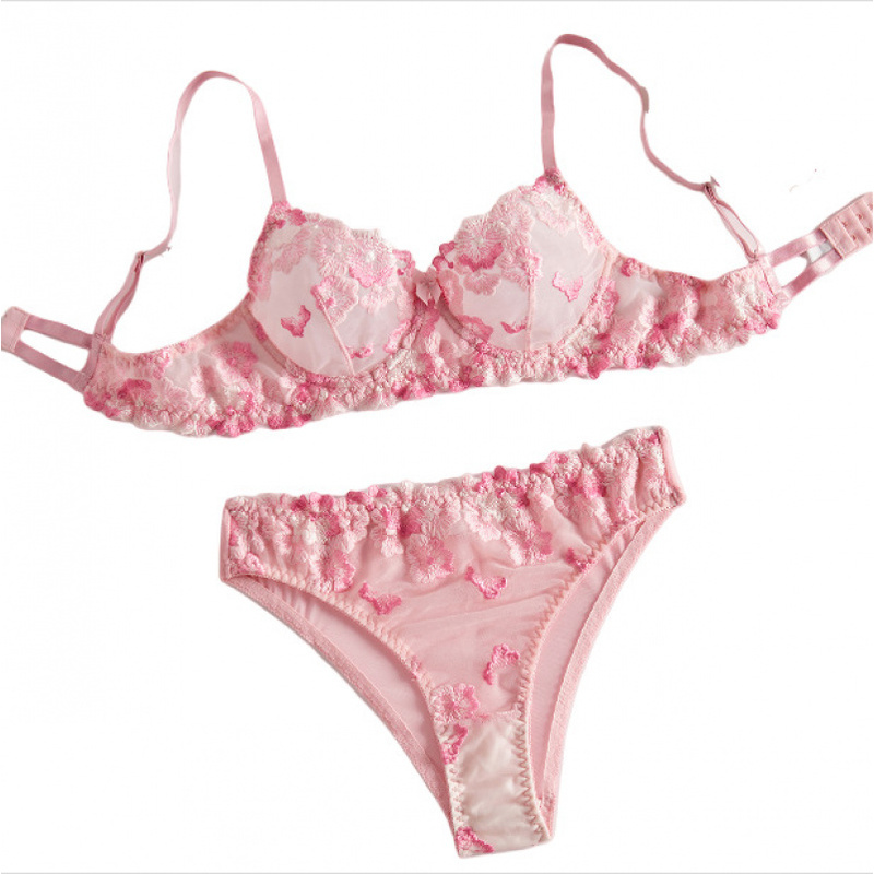 Bikini lingerie set with sheer - Sheer Bra Lace review and price