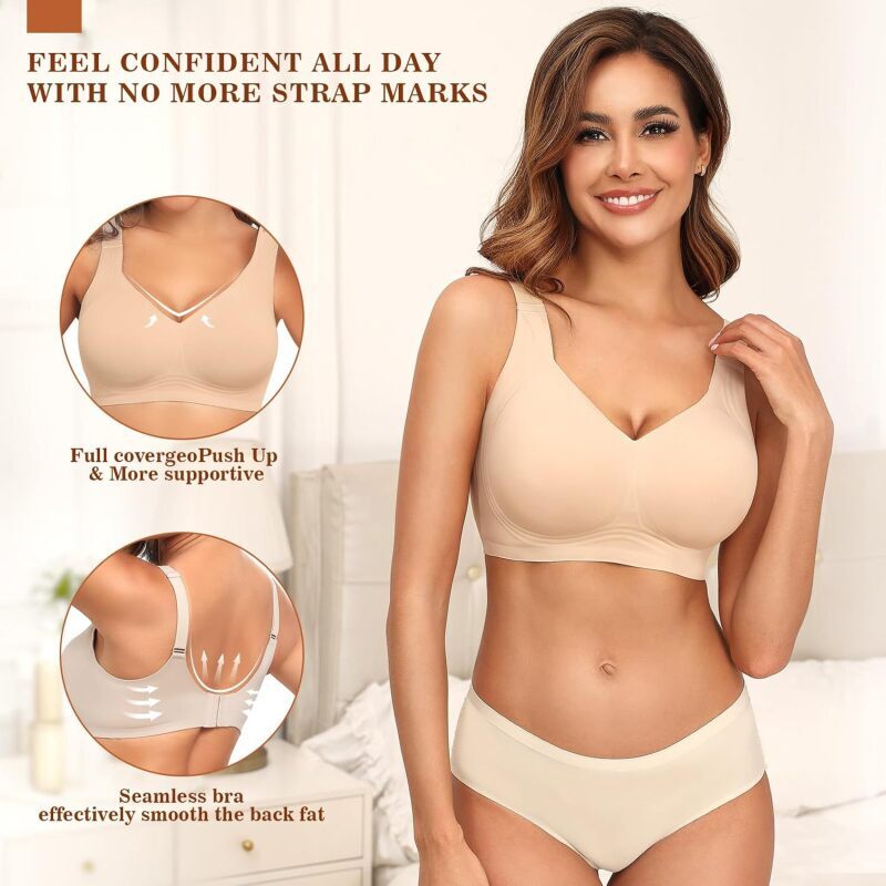Women's Seamless Wireless Push - Mastectomy Bra Pocket review and price