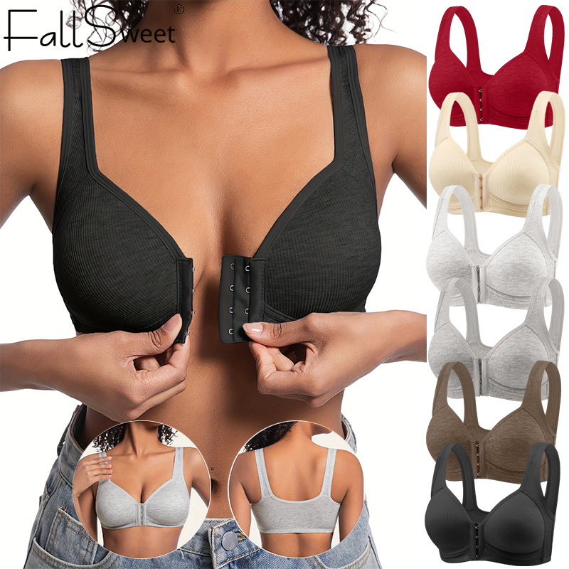 Fallsweet Seamless Front Closu - Mastectomy Bra Pocket review and price